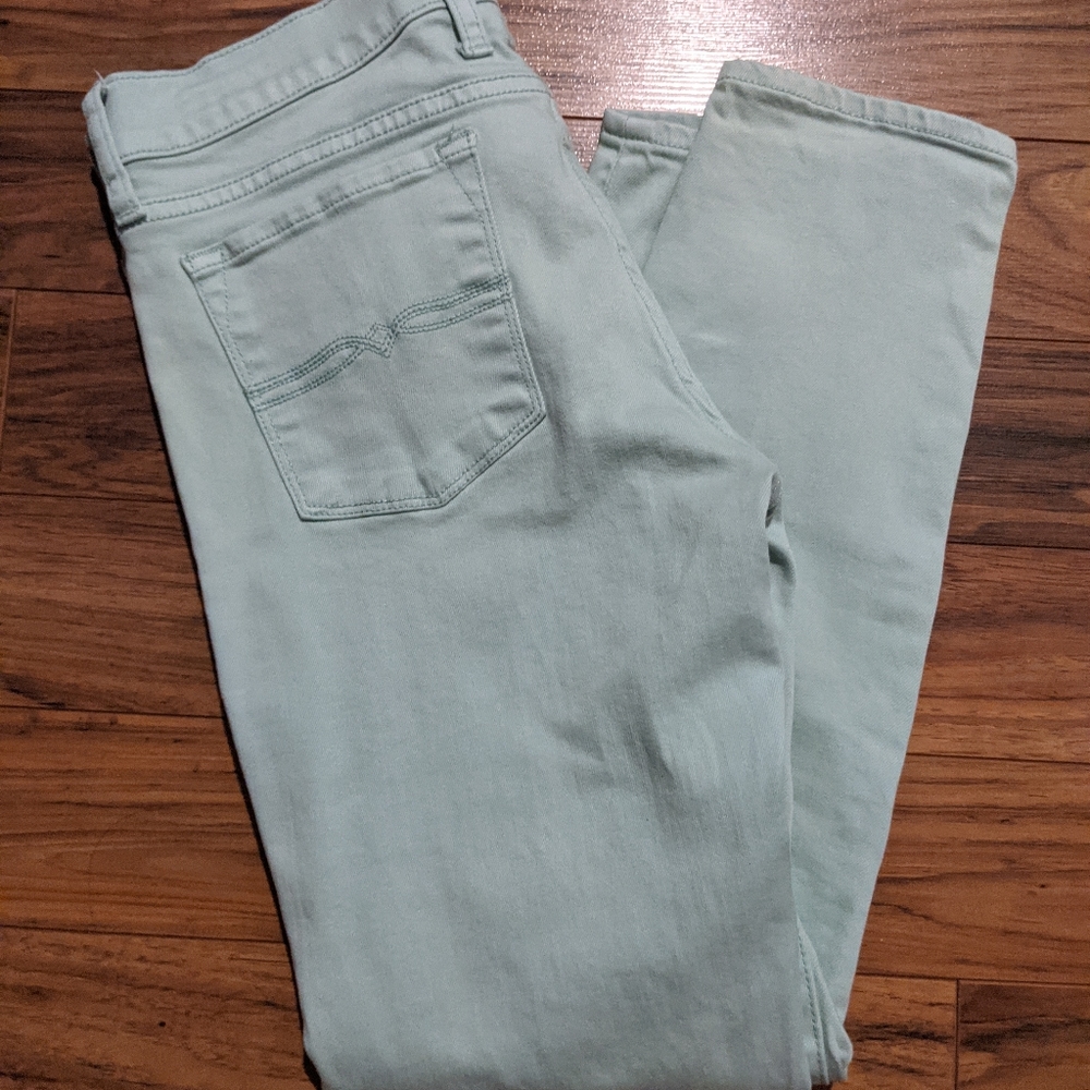 LUCKY BRAND Charlie Capri Jeans Mint Green